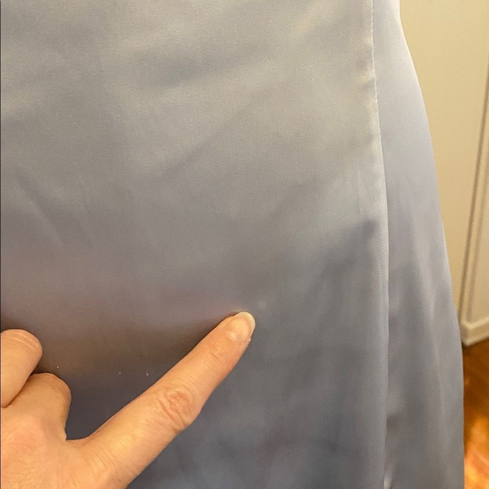 Sunday Best Shimmer Satin Squareneck Micro Dress Size 6 - Picture 6 of 16